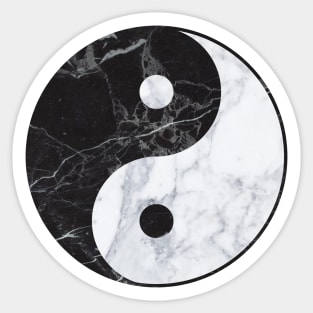 Marble Yin Yang Sticker